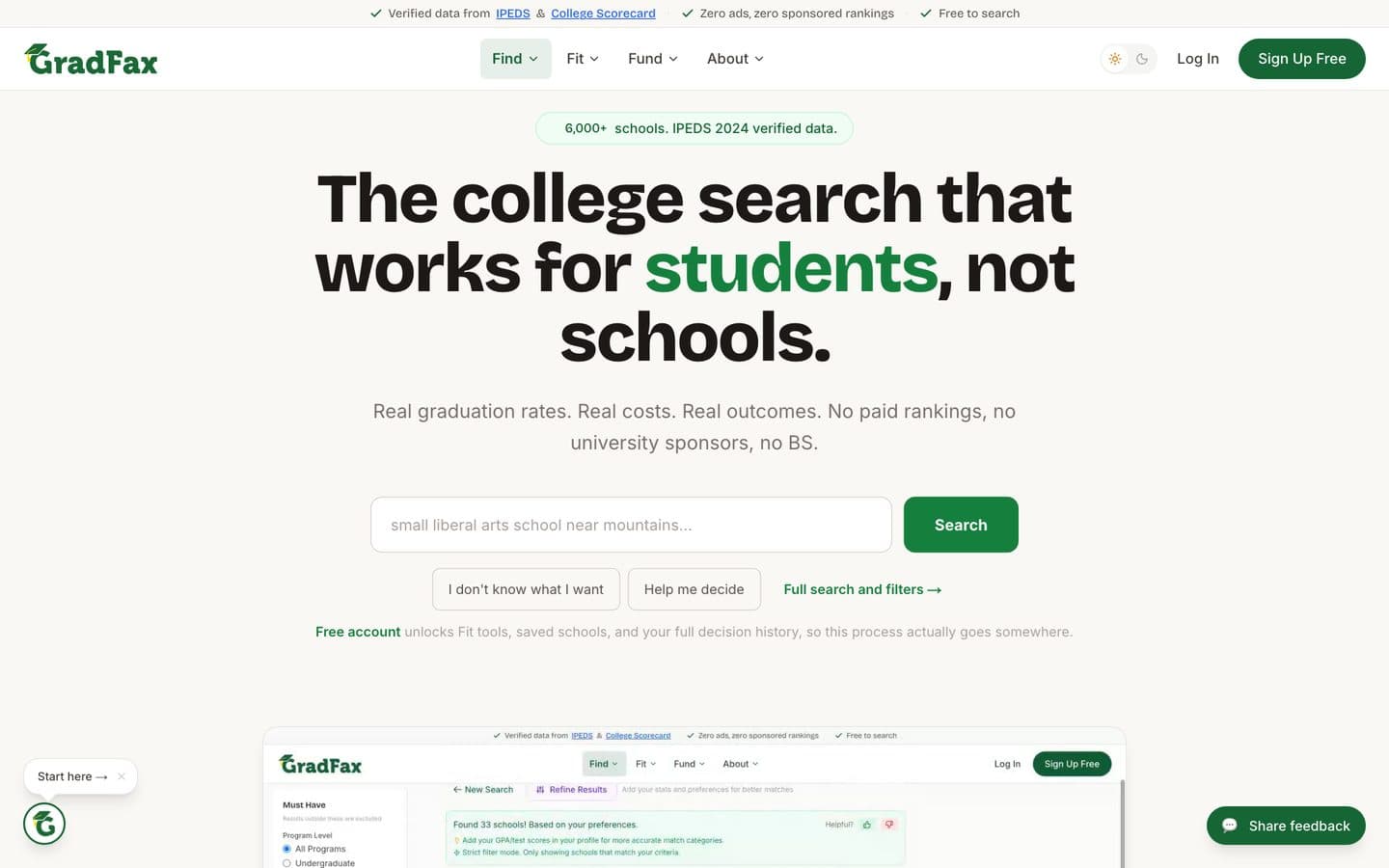 GradFax website, Today