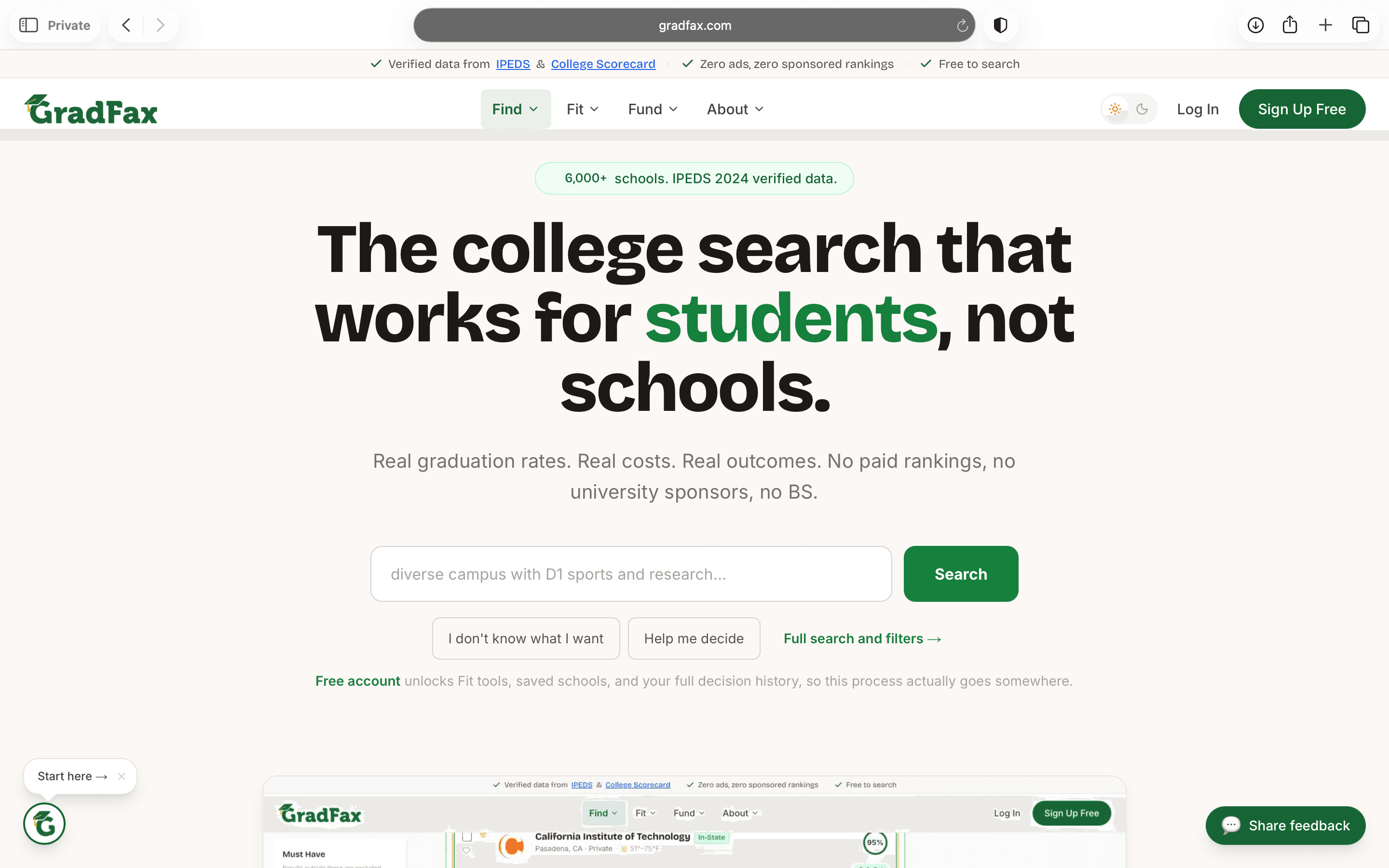 GradFax website