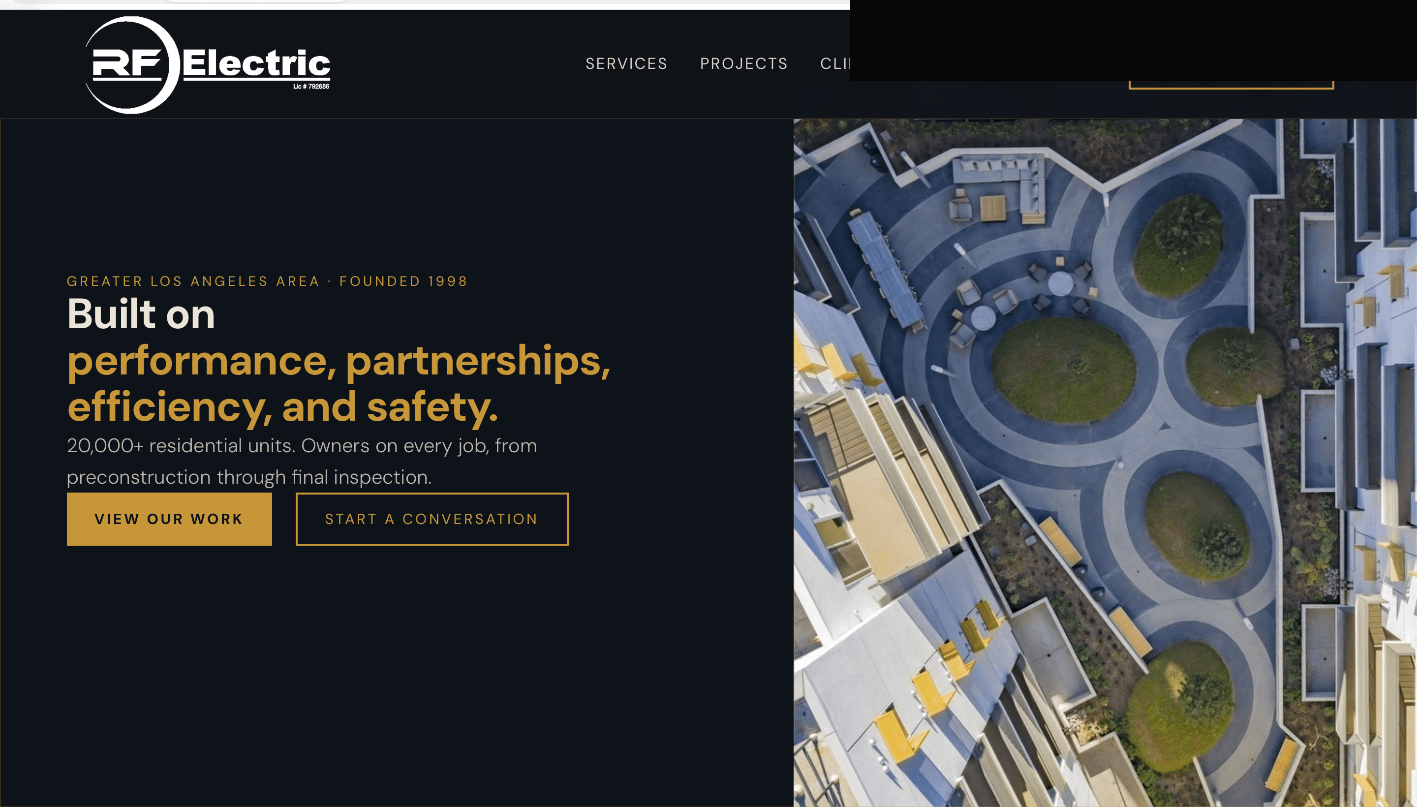 RF Electric Corp website